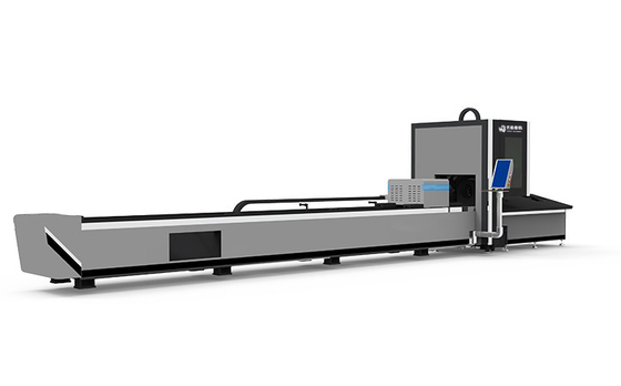 Cnc Sheet Metal Fiber Laser Tube Cutting Machine 4000W Kecepatan Tinggi